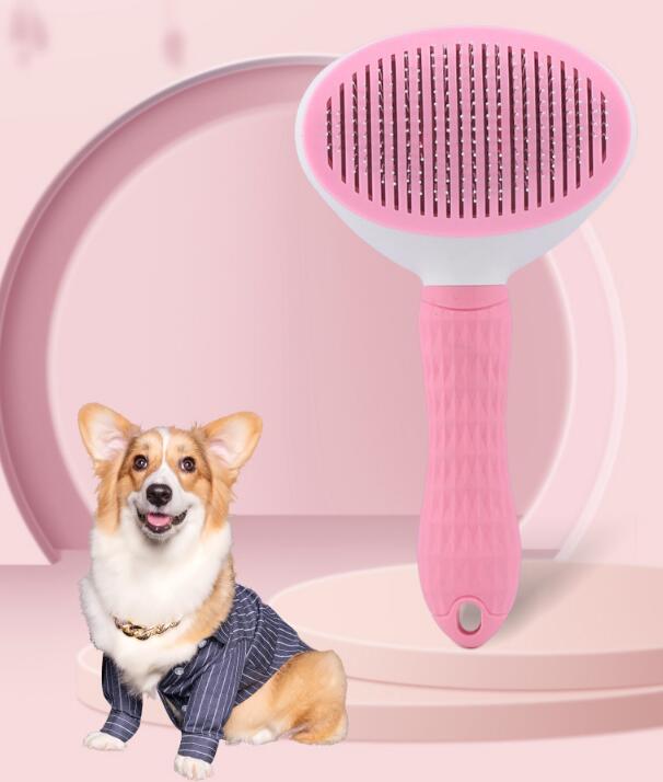 ペットブラシ 犬 猫用 グルーミング コーム 櫛 くし ヘアブラシ スリックブラシ マッサージ