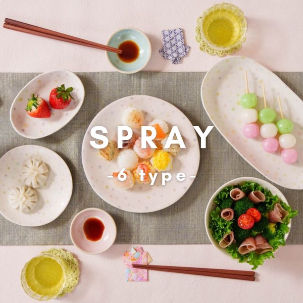 Spray　全６形状【日本製　美濃文山窯　プレート　ボウル　楕円皿　美濃焼】