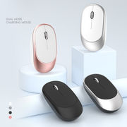 ワイヤレスマウスBluetoothデュアルモード2.4G超薄型充電オフィスラップトップミュート