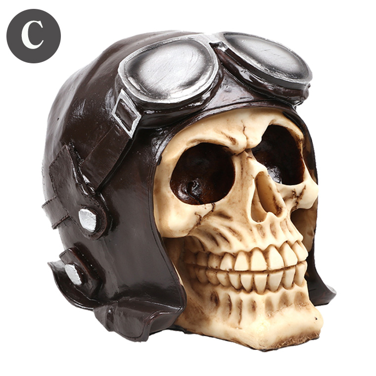 メタルグリルスカルヘッド ドクロ 置物 インテリア