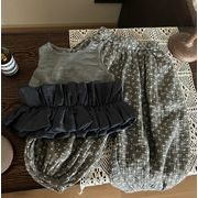 韓国風子供服 ベビー服 女の子  トップス チョッキ キャミソール+ズボン 分けて販売 80-130cm