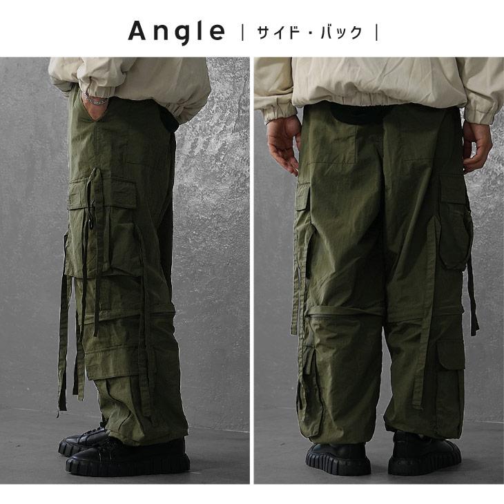 パンツ】ナイロンワッシャー 2WAY ロング＆ショーツ テクノ