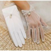 結婚式手袋 花嫁手袋 ブライダルグローブ ブライダルドレス パーティー ドレス手袋  短い手袋 演出手袋