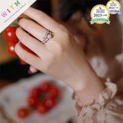 指輪 レトロ パール 韓国風 レディース ファッション エレガント 開口指輪 アクセサリー