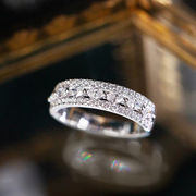 925シルバー  アクセサリー 指輪　ダイヤモンド　ハンドメイド 指輪　ハンドメイド アクセサリーパーツ