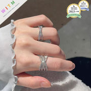 指輪 キラキラ エレガント レディース 個性 ファッション 開口指輪 アクセサリー