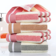 タオル デイリー フェイスタオル 綿 34*74cm 一般的 無地 towel 吸水 薄手 乾きが早い 安い