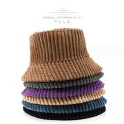【秋冬新発売】帽子 韓国ファッション 防寒帽子 バケットハット ふわふわ 小顔効果 あったか コーデュロイ