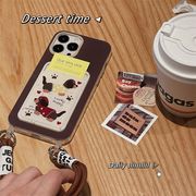 カードケース付きマホーケース　ins　iPhone15/14PRO/12　韓国フォンアクセサリー