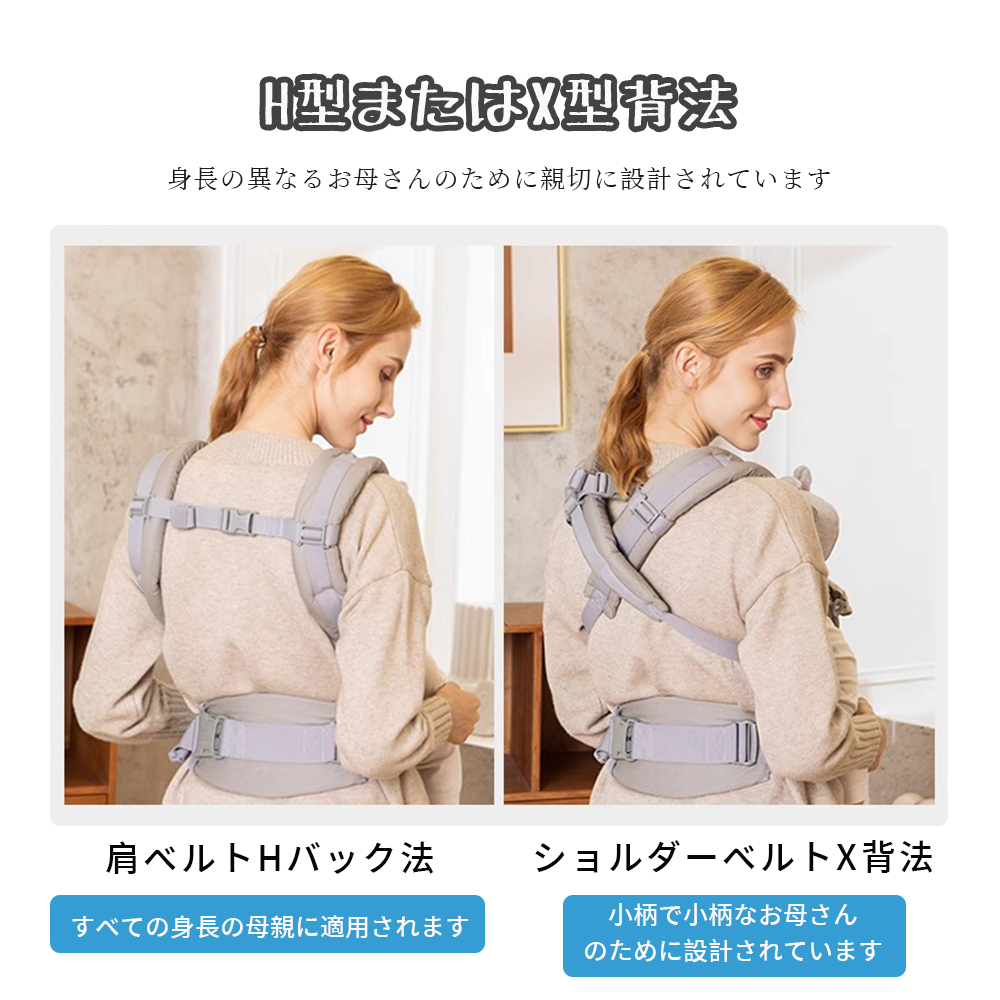 多機能メッシュ抱っこひも 抱っこ紐 新生児 ベビー メッシュ 多機能 通気性 軽量 お出かけ