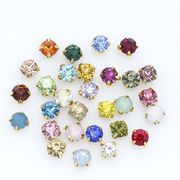 最安値＆当日出荷/座付きビジューパーツ/A級品ガラスラインストーン/3/4/5/6/7ｍｍ