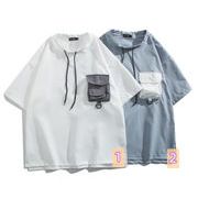 2022春夏新作 メンズ 男 カジュアル 半袖 丸首 トップス Tシャツ インナー  2色 M-2XL