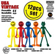 ベンダブル ドール　くねくね人形　USA　アソート12個セット　デッドストック　アメリカン　アメリカン雑貨
