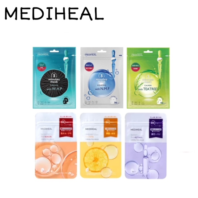 MEDIHEAL メディヒール 3ミニッツシートマスク 全6種類