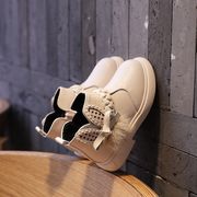 ブーツ　子供 　男女兼用　秋冬春 2色（裏毛/裏起毛） 春秋冬 軽量　お嬢様 ジュニア　滑りにくい