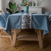 長方形 刺繍 テーブルカバー 防水 耐熱 汚れ防止 多機能 家庭用 高級感