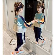 韓国子供服 セットアップ カジュアル ナチュラル パーカー ロングパンツ 裏起毛 あつたか 厚手 暖かい
