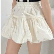 スカート  韓国風  INS  ハーフスカート 子供服  レジャー 2024夏新品 じゅんしょく 可愛い  70-120  3色