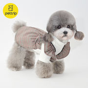 2024年秋冬の新しいペット服、ペット服、小さな犬の服、100%cotton、韓国の犬の服