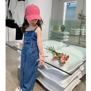 2024 夏新作 カウボーイ 女の子 キャミソール+ワイドパンツ セット 夏服 3～8歳 洋風 子供服