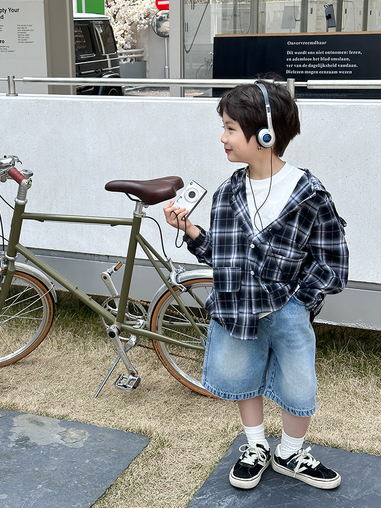 2024夏新作  ベビー服 韓国風子供服  男の子カジュアルパンツ 五分ズボン    100cm-160cm