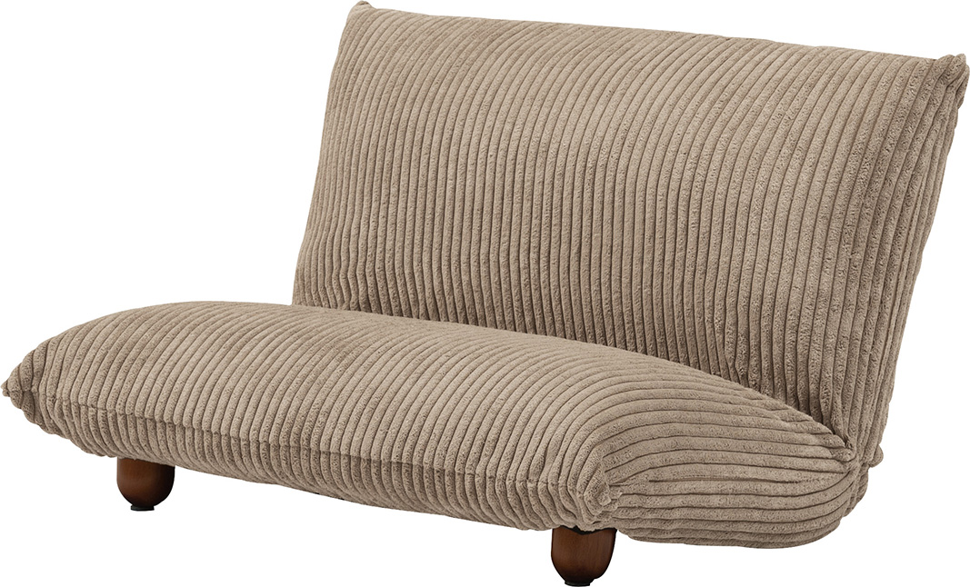 ワイドカックンリクライナー/　座椅子 フロアチェア おしゃれ コンパクト 小さい  折りたたみ式 脚付き