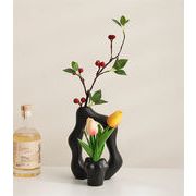 安いし可愛い大人気商品 INSスタイル 陶磁器の花瓶 2点セット 家庭用置物 個性 玄関用置物 装飾品