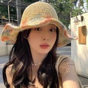 麦わら帽子　帽子　韓国ファッション　紫外線対策　春夏　UVカット　出かけ