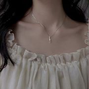 s925 ネックレス 韓国風 幾何学的なネックレス 鎖骨チェーン シンプル ファッションアクセサリー