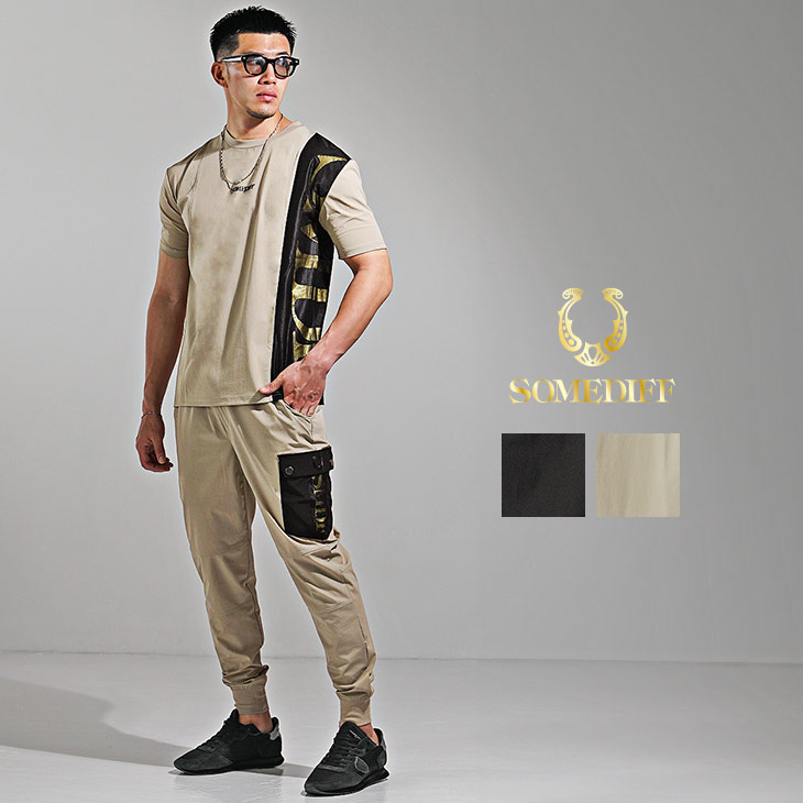 セットアップ】メッシュ切り替え 4wayストレッチ Tシャツ+