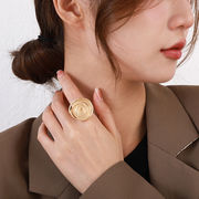 2024新作 ファッション ス アクセサリー 雑貨 金属花指輪 フリーサイズのリング 花の指輪 高級感