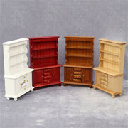 いまだけ 特価 模型 ミニチュア家具模型 ミニチュア振り子 ミニチュア人形屋 棚飾り 1：12 ダブルドア