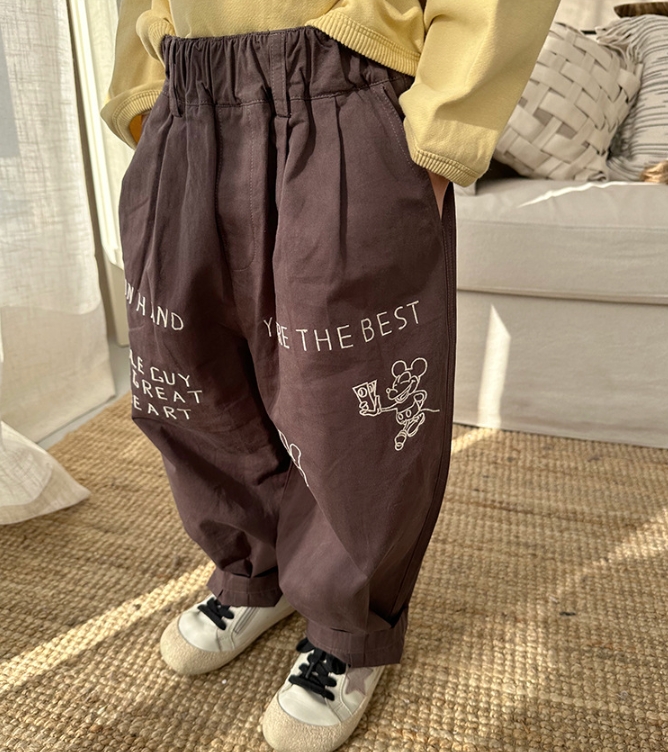 2024新型 INS 韓国子供服 ズボン ファッション パンツ 3色 100-150cm