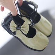 フォーマル靴 子供靴 パンプス ファーシューズ ベビー 女の子 春秋 プリンセスシューズ リボン 漆皮