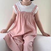 【2024夏新作】韓国風子供服 ベビー服 キッズ 男女兼用  綿 連体服ORベスト