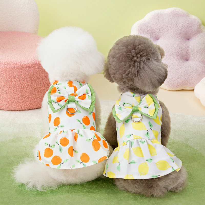夏新作 ワンピース 犬服 ドッグ服 ペット服 ワンちゃん用 猫服 ペット用品 ペット雑貨 リボン 可愛い