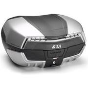 GIVI / ジビ MAXIA 5 Top Case- color Black with Siver Coated Covers and Clear Ref