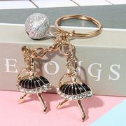 ダブルバレエベルキーホルダー  人気のギフト  バレエ雑貨 バレエ少女 バレエアクセサリー