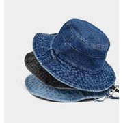メンズ デニム帽子 バケットハット 外出 お出かけ 日焼け対策