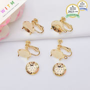 イヤリングパーツ 基礎金具 ネジ式 カン付き diyパーツ ハンドメイド デコパーツ アレルギー防止