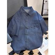 トップス シャツ デニムシャツ カジュアルシャツ 中国服 チャイナ服 メンズ