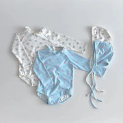 ins 夏新作　赤ちゃん用　水着　女の子　スイミング　帽子付き　可愛い　花柄　 プール　 ビーチ　温泉