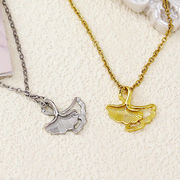 ネックレス 木の葉 ステンレス チェーン アクセサリー  サージカルステンレス ネックレス  韓国 2024新作