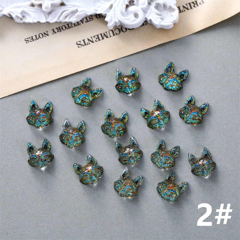 キツネ ネイルパーツ 20個入り ネイルステッカー ネイルアート ネイル