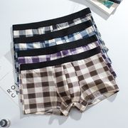 メンズ ブリーフ 純綿 チェック柄下着 肌着