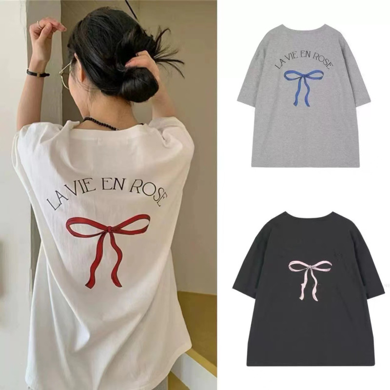 tシャツ Tシャツ レディース トップス ラウンドネック 2026年夏新作 半袖シャツ ゆるシャツ カジュアル