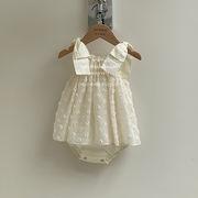 ins　夏新作　ベビー服　女の子　柔らかい　ジャカード　ロンパース　おしゃれ　子供服　可愛い　出産祝い