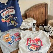 2024夏新作 子供服 韓国風子供服  ベビー服 男女兼用 半袖 トップス Tシャツ