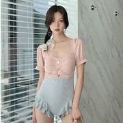 新品 温泉 スリム エレガント女性 水着　温泉可　ビキニ