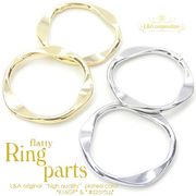 ▼売り切り半額以下あり▼2個価格★L&A★デザインリング★アクセントパーツ★フラッティリング★最高級鍍金